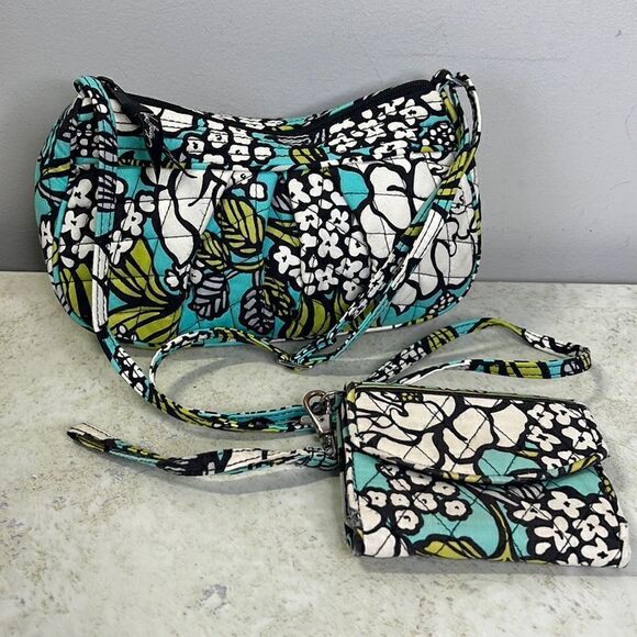 Vera Bradley Handbags - Vera Bradley Island Blooms Bundle of Two! Frannie Bag + Wallet